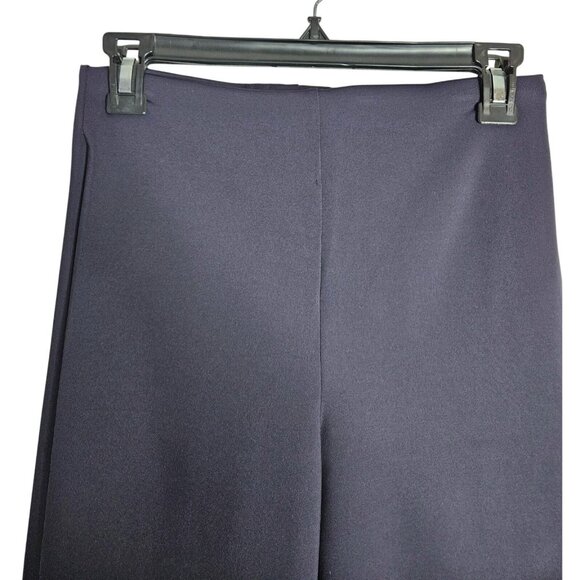 Elie Tahari Womens XS Blue Flat Front High Waist Wide-Leg Pants Careerwear - Picture 6 of 11